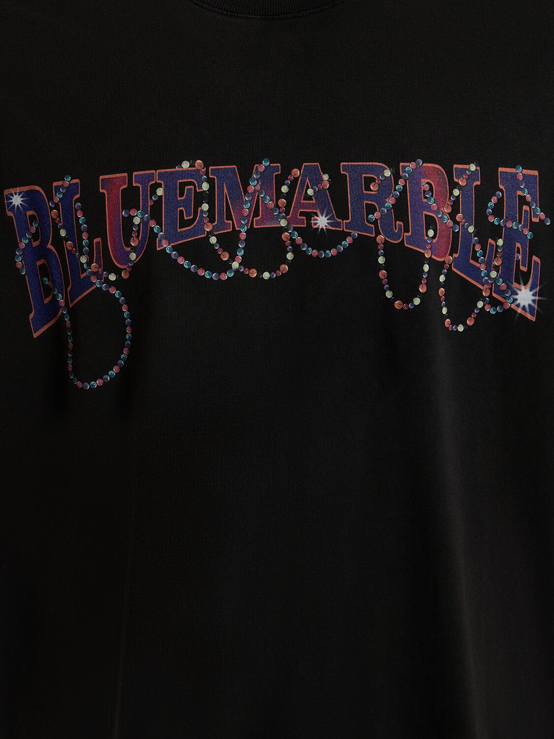 Shop Bluemarble Mardi Gras Printed T-shirt In Black