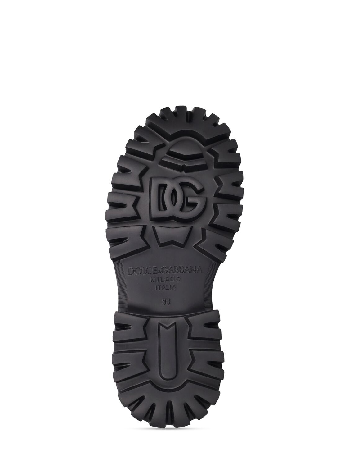 Dolce & Gabbana Leather Combat Boots In Black