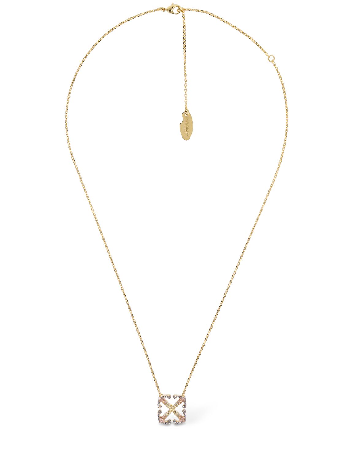 Degradé Arrow Embellished Brass Necklace – WOMEN > JEWELRY & WATCHES > NECKLACES
