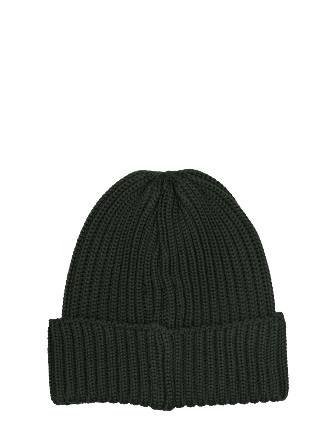 Shop Needles Logo Wool Knit Hat In Green