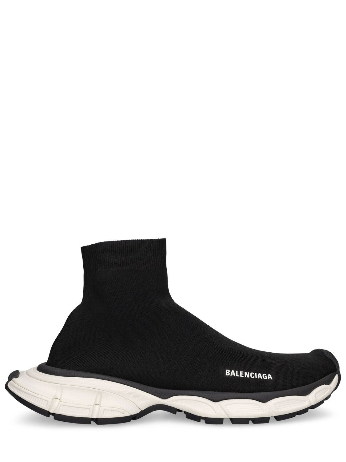 Shop Balenciaga 3xl Knit Sock Sneakers In Black