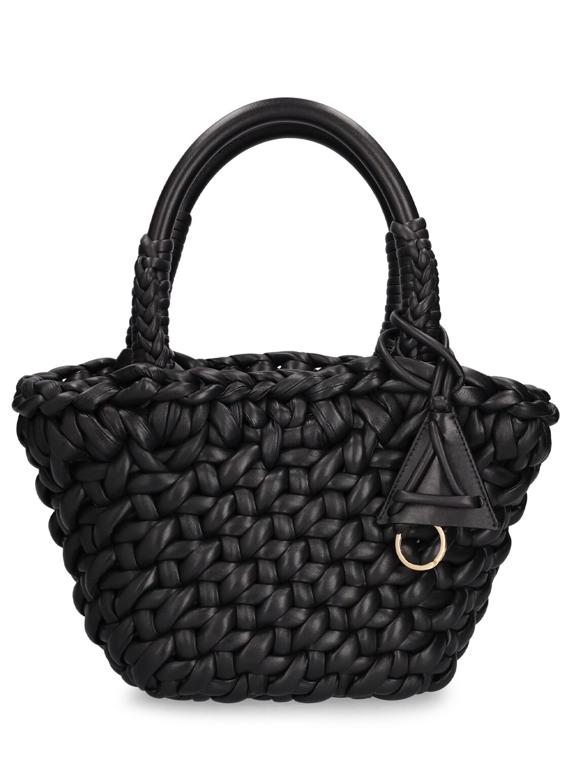 Alanui Small Icon Leather Tote Bag In Black