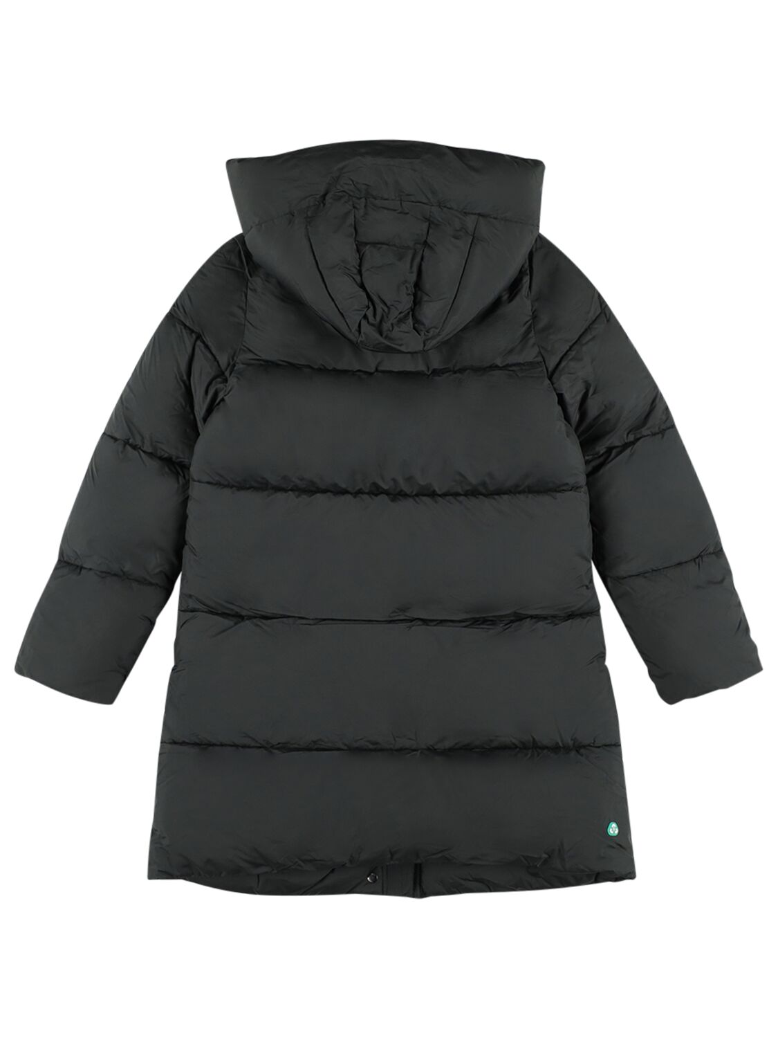 Shop Save The Duck Hooded Recycled Nylon Puffer Coat In Dark Green