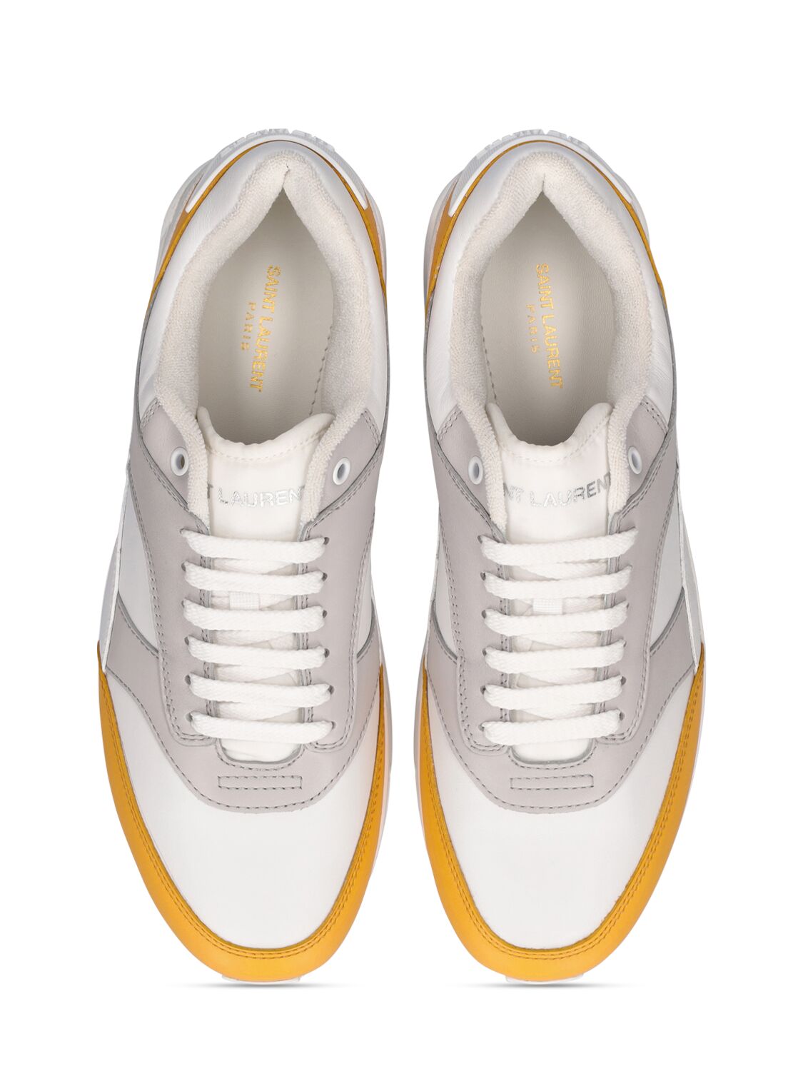 SAINT LAURENT Bump Leather Sneakers Smart Closet