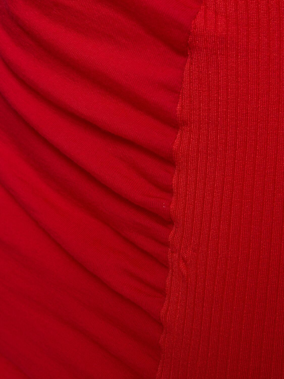 Shop Jacquemus La Robe Maille Nodo Wool Blend Dress In Red