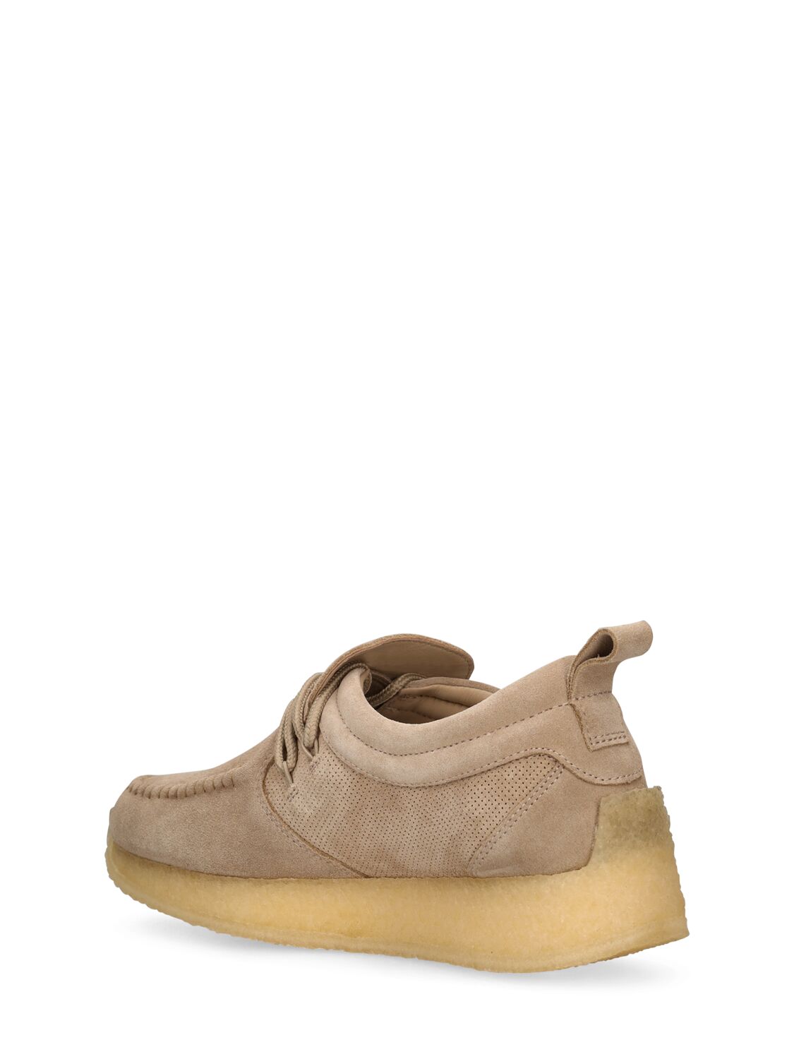 Shop Clarks Originals Maycliffe Suede Lace-up Shoes In Light Sand