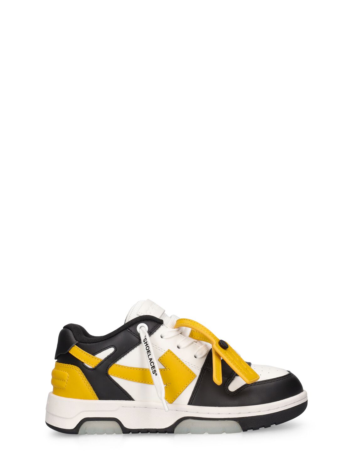 OFF-WHITE OUT OF OFFICE LEATHER LACE-UP SNEAKERS