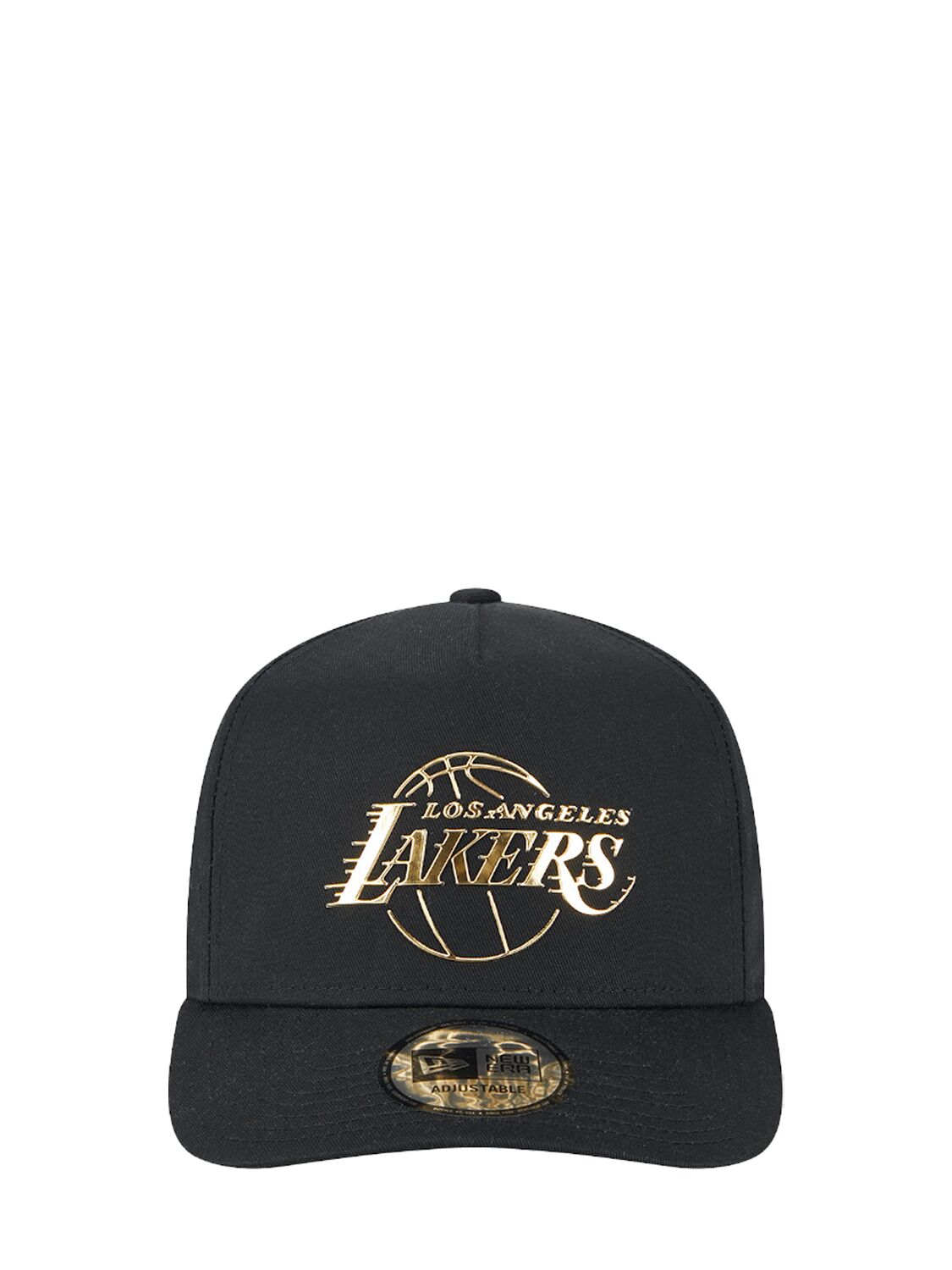 New Era 9forty La Lakers A-frame Hat In Black,gold