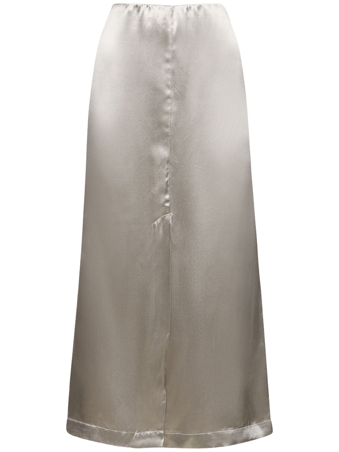Lys Silk Blend Midi Skirt