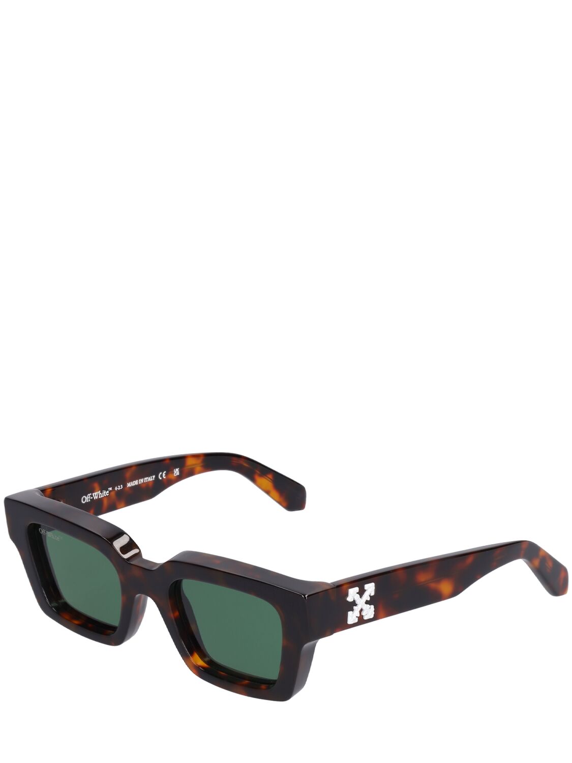 Shop Off-white Virgil Acetate Sunglasses In Havana