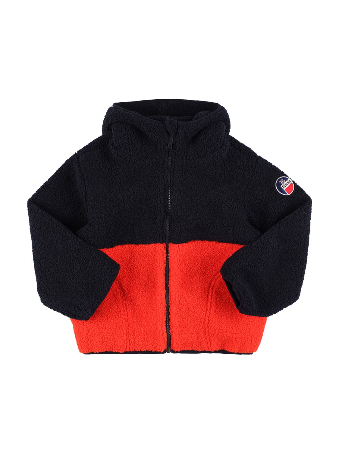 Fusalp Kids' Printed Nylon Puffer Ski Jacket In Blue,red