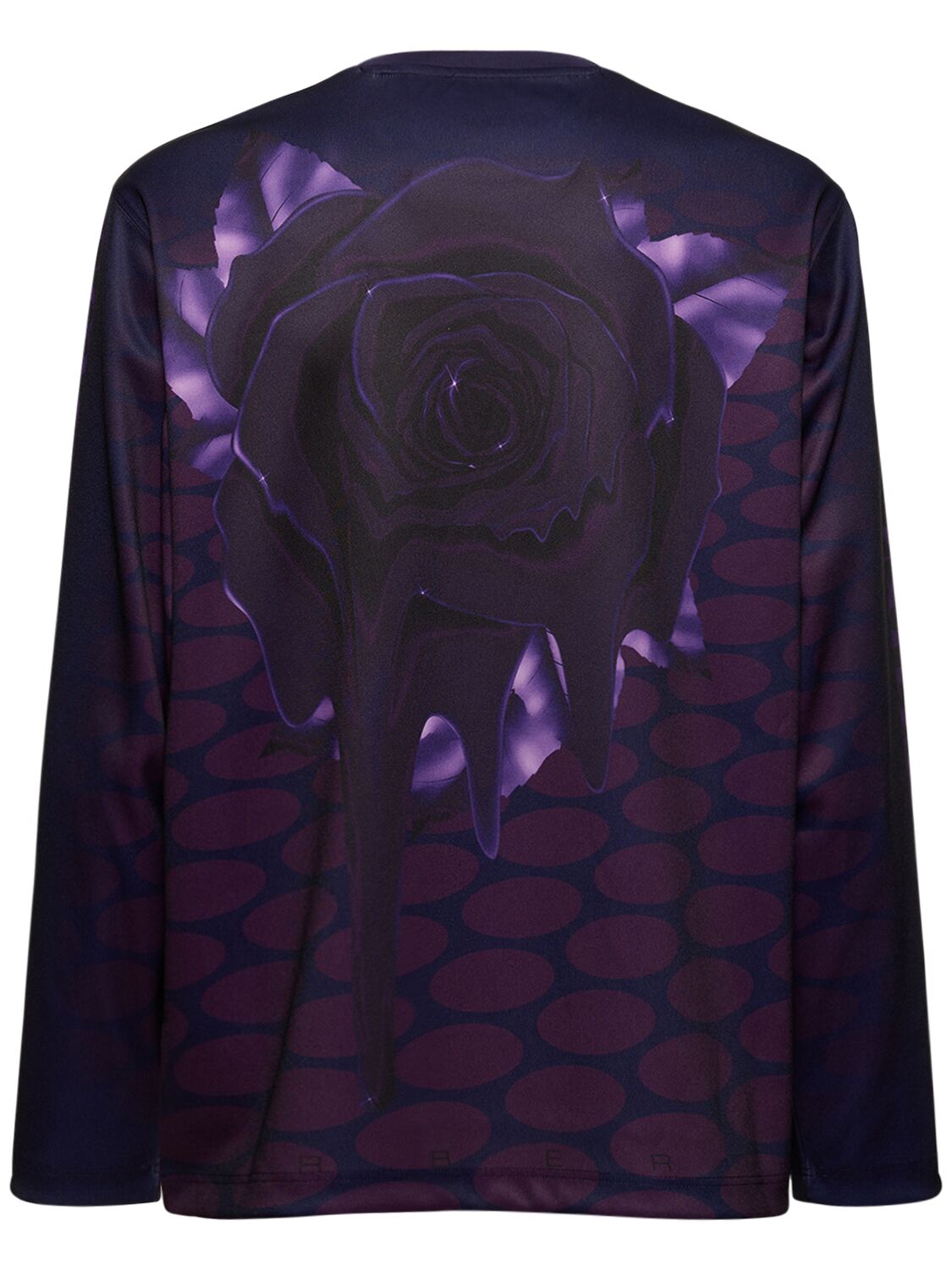 Shop Burberry Rose Print Sweatshirt In Thistle