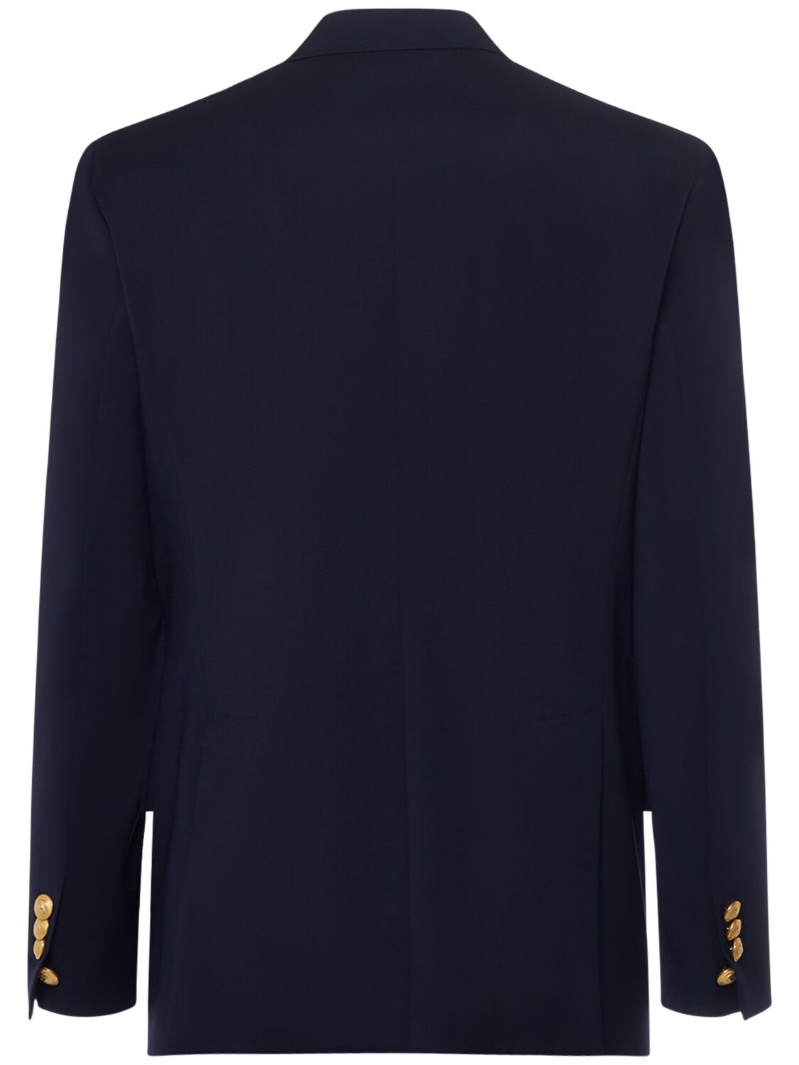 Shop Dsquared2 Double Breasted Wool Blazer In Navy