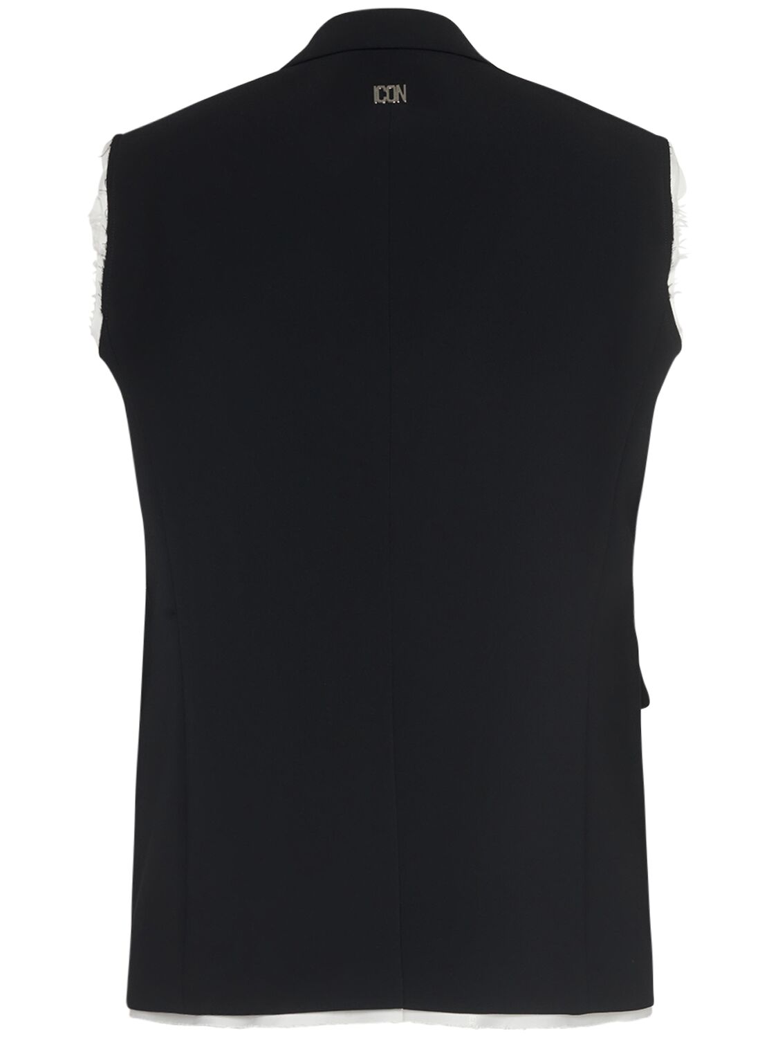 Shop Dsquared2 Double Breasted Icon Vest In Black