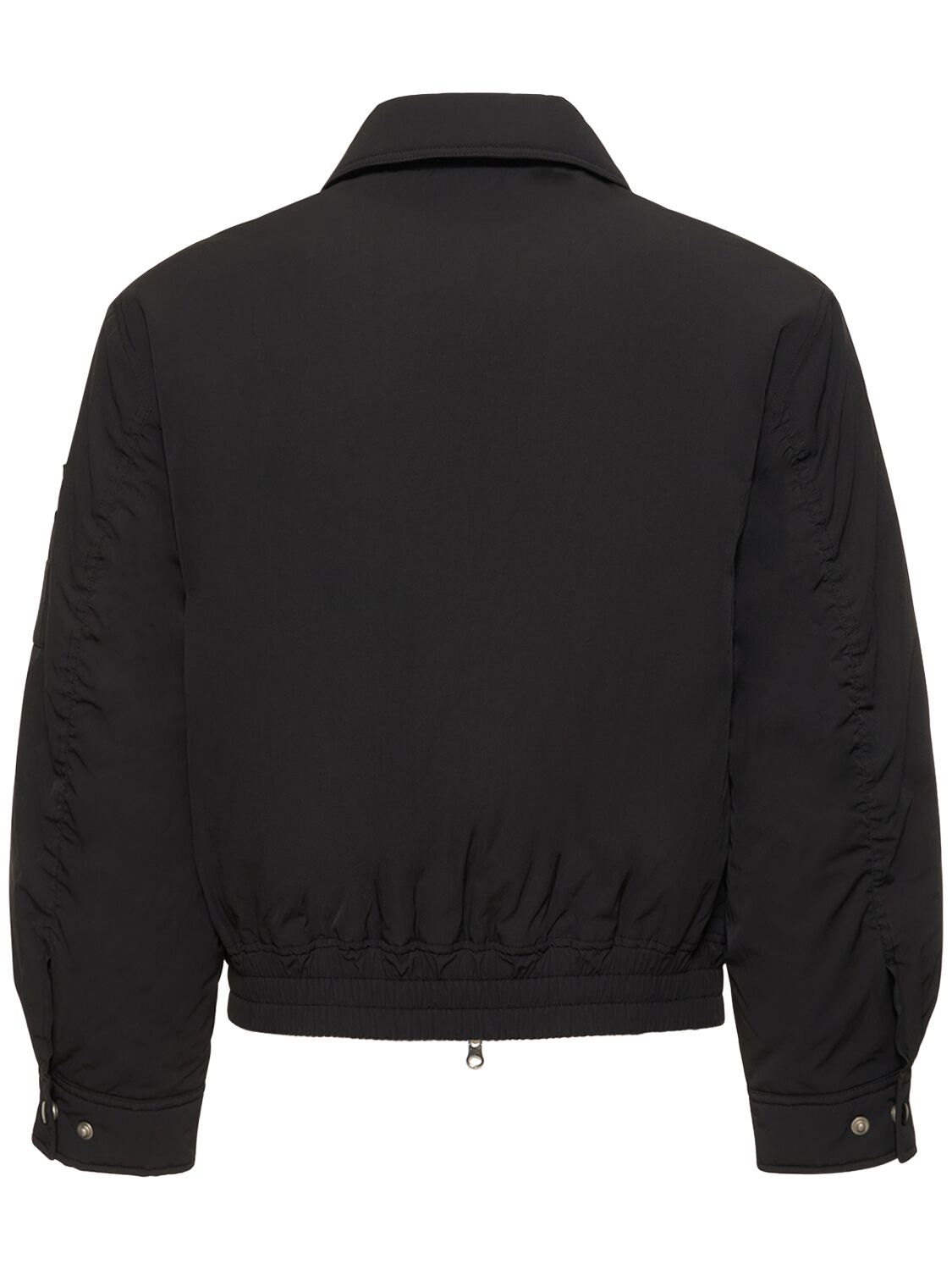 Shop Dunst Classic Collared Bomber Jacket In Black