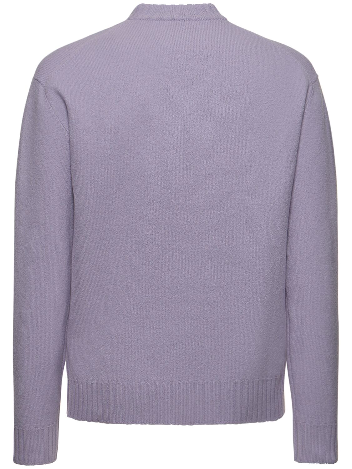 Shop Jil Sander Boiled Wool Sweater In Lilac