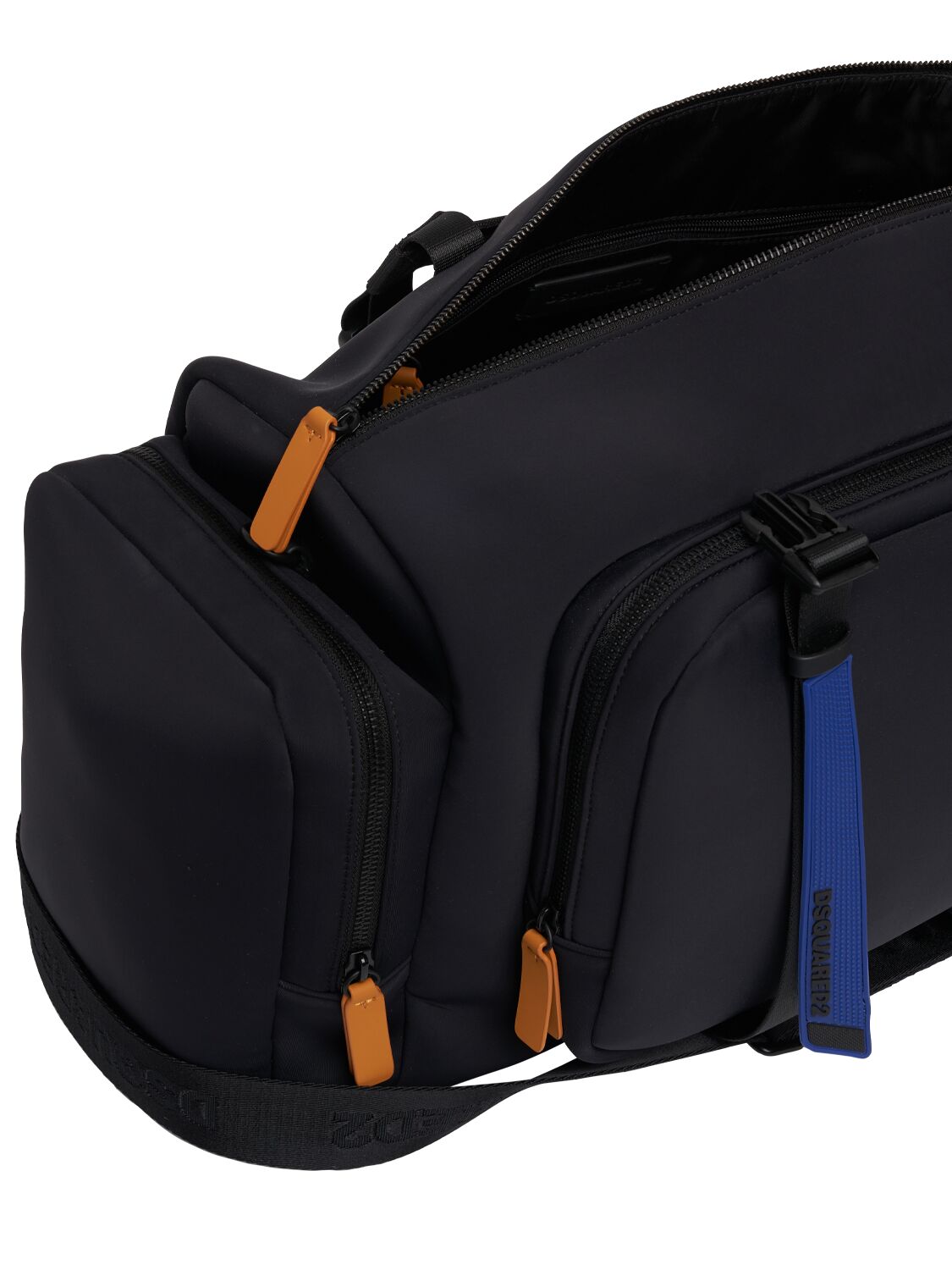Shop Dsquared2 Sport Tape Duffle Bag In Black