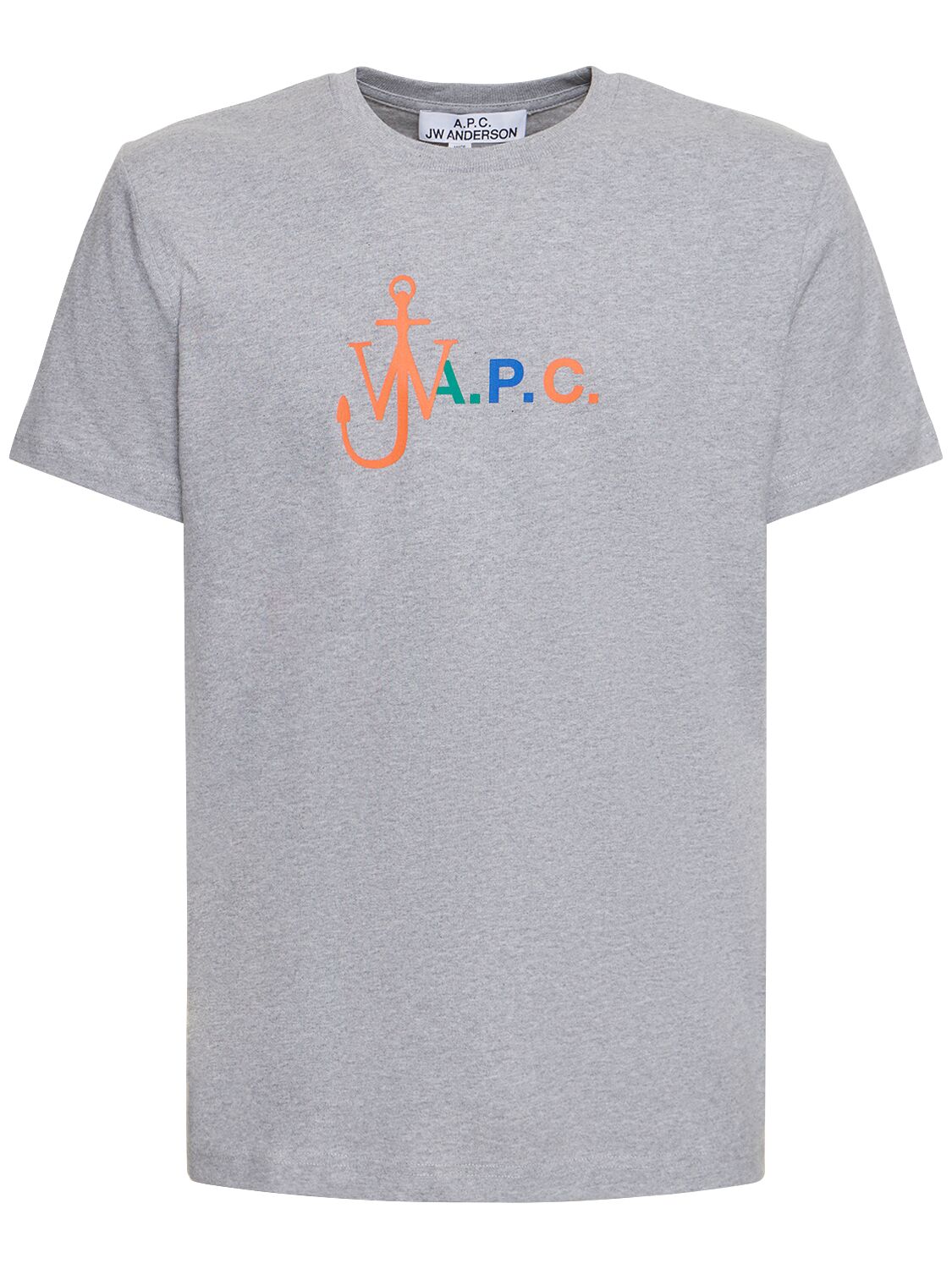 Shop Apc A.p.c. X Jw Anderson Cotton T-shirt In Grey