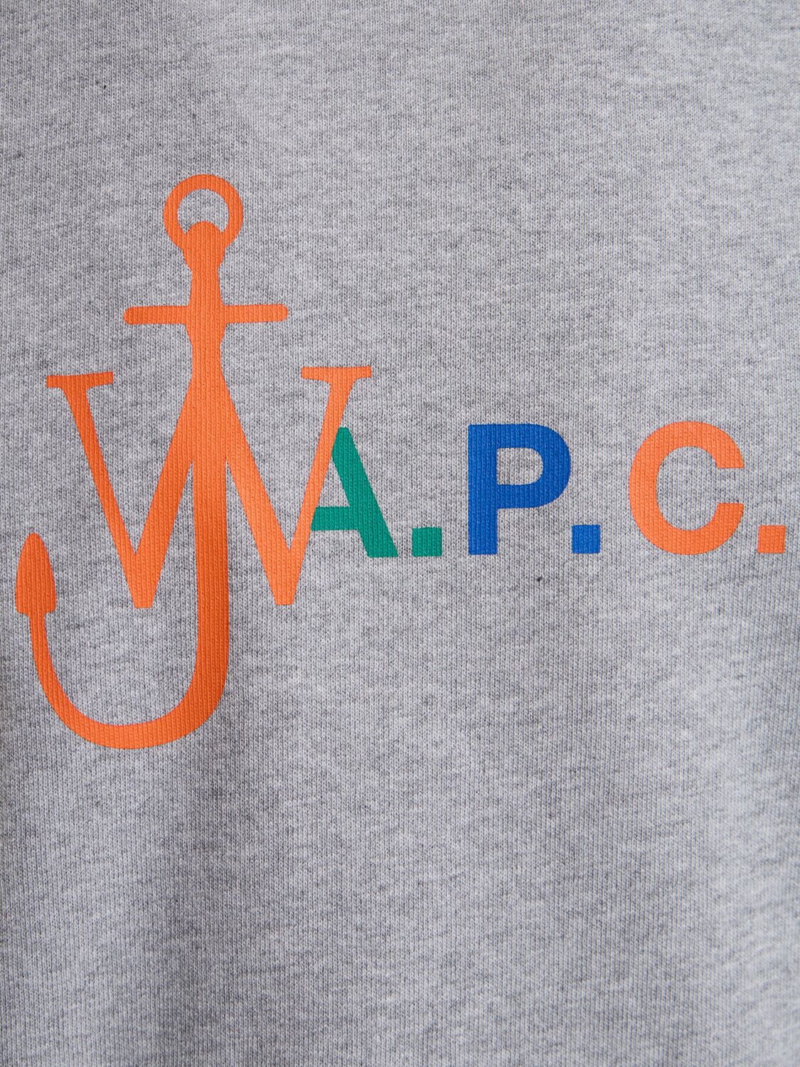 Shop Apc A.p.c. X Jw Anderson Cotton T-shirt In Grey