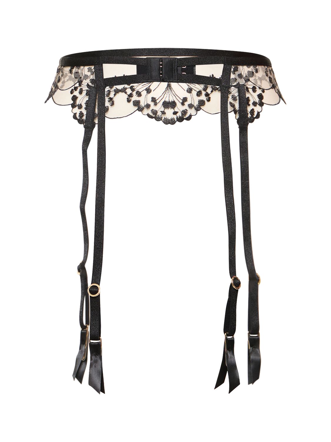 Shop Bluebella Marisa Lace Suspender Belt In Black