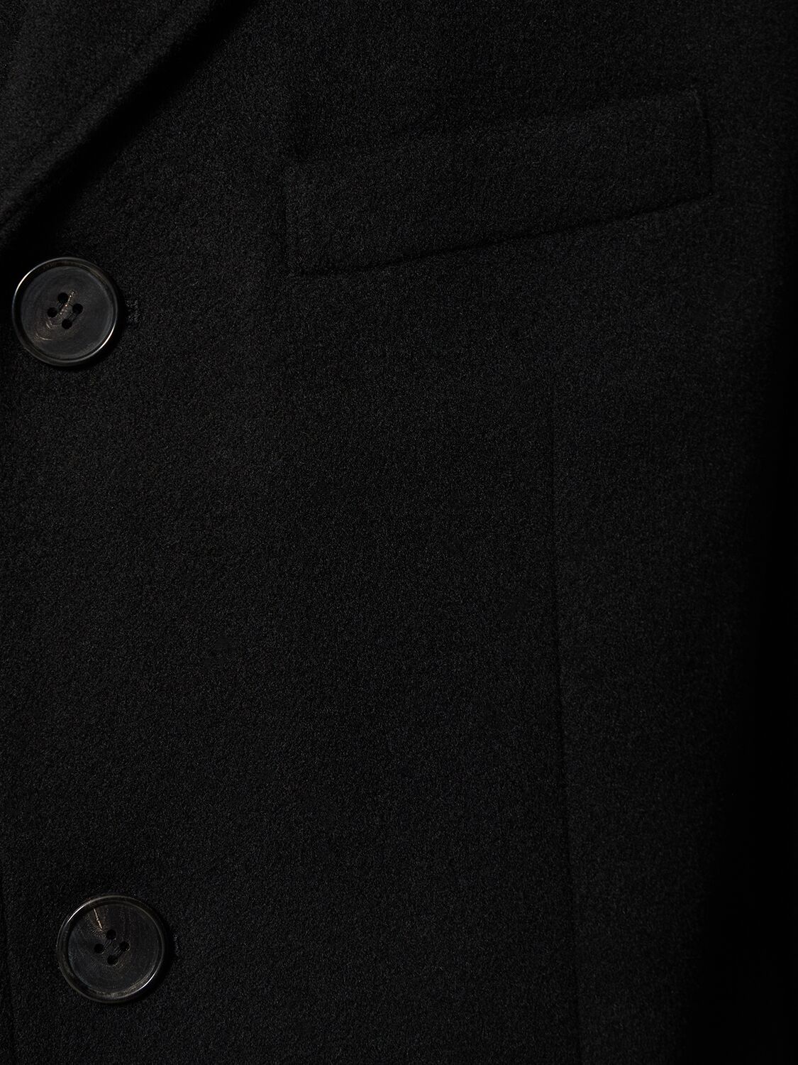 Shop Dunst 3-button Unisex Cashmere Coat In Black