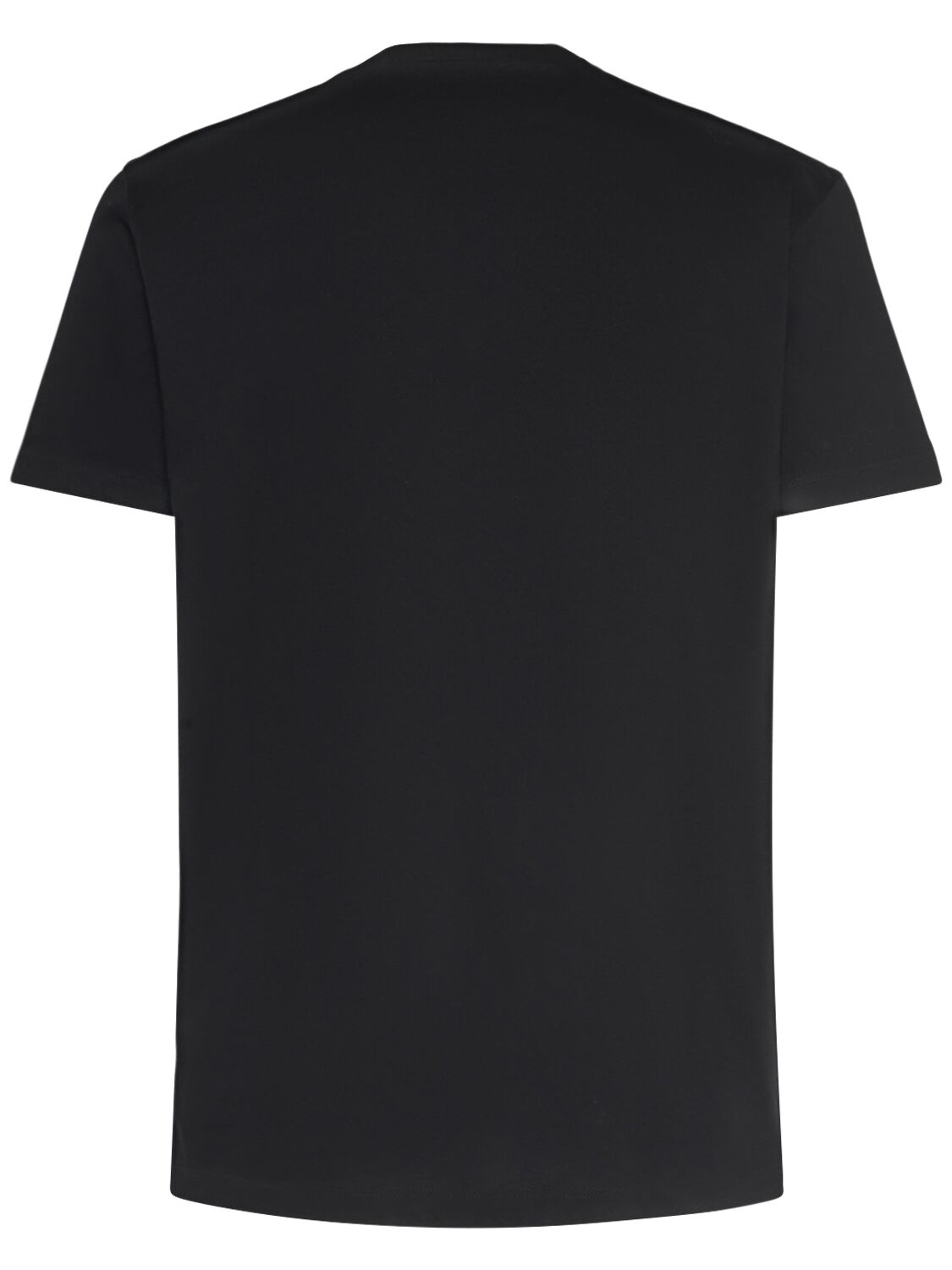 Shop Dsquared2 Rocco Siffredi Printed Cotton T-shirt In Black