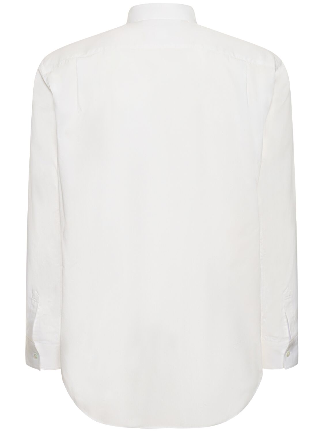 Shop Comme Des Garçons Shirt Lacoste Printed Cotton Poplin Shirt In White