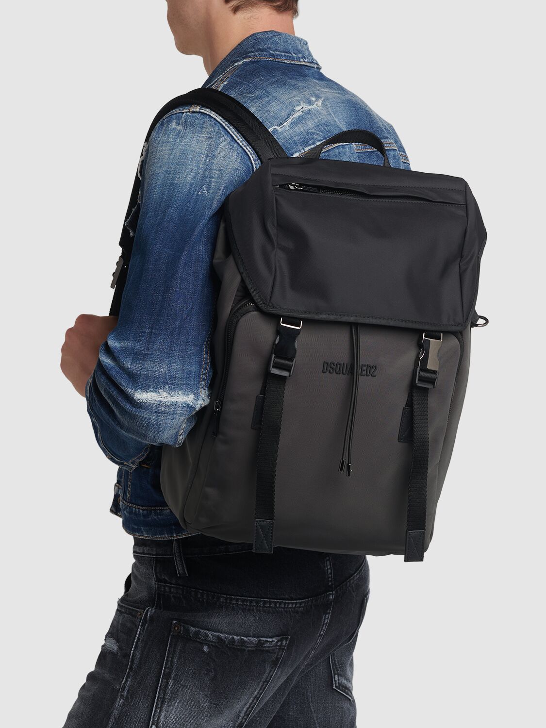 Shop Dsquared2 Urban Logo Backpack In Black