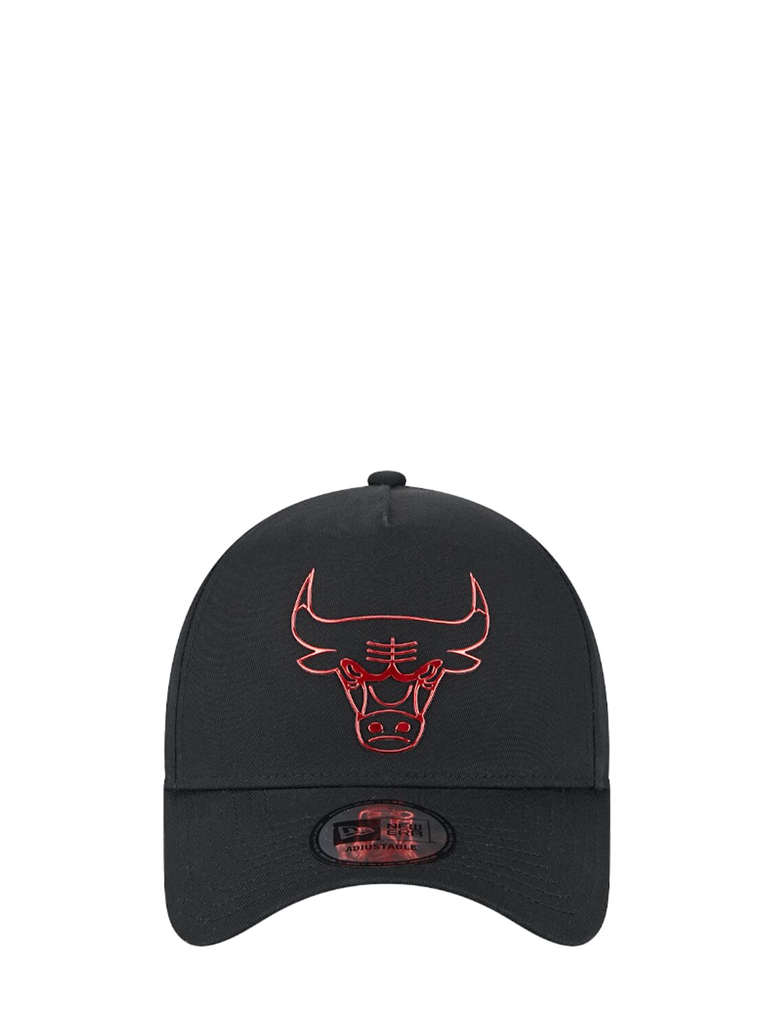 New Era 9forty Chicago Bulls A-frame Hat In Black,red