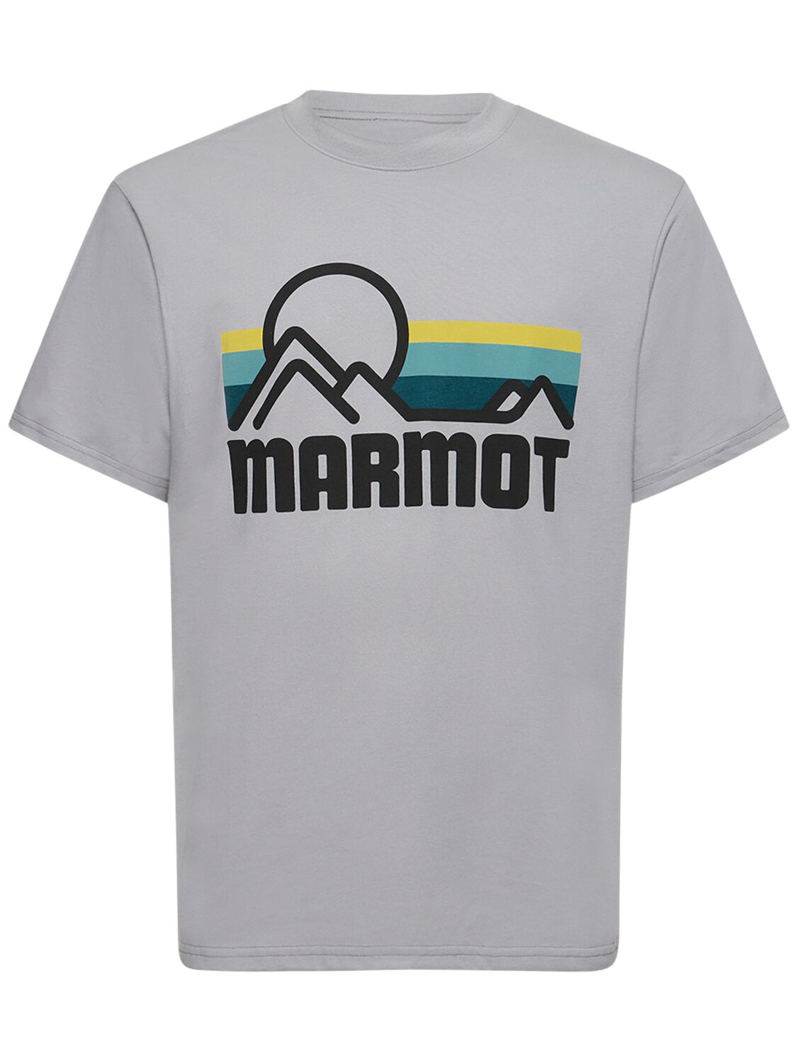 Shop Marmot Coastal Cotton Blend T-shirt In Sleet