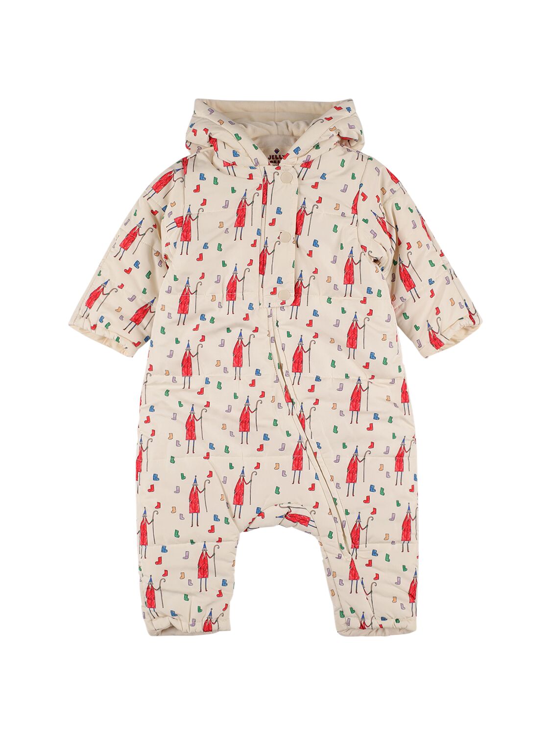 Image of Printed Tech Puffer Snow Romper