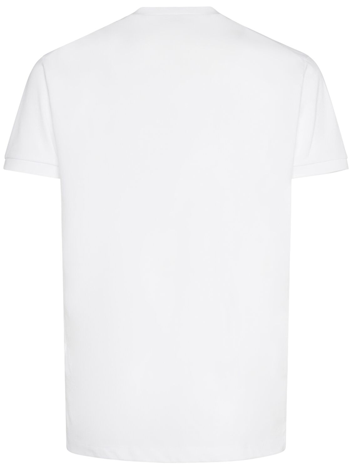 Shop Dsquared2 Printed Cotton Jersey T-shirt In Black