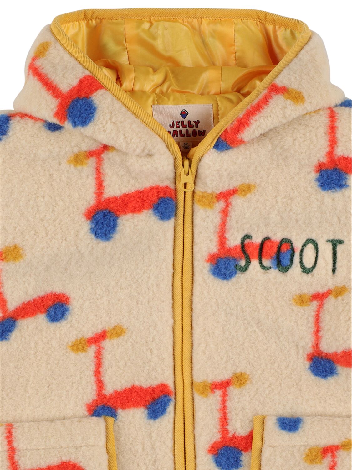 Shop Jellymallow Printed Nylon Puffer Jacket In Multicolor