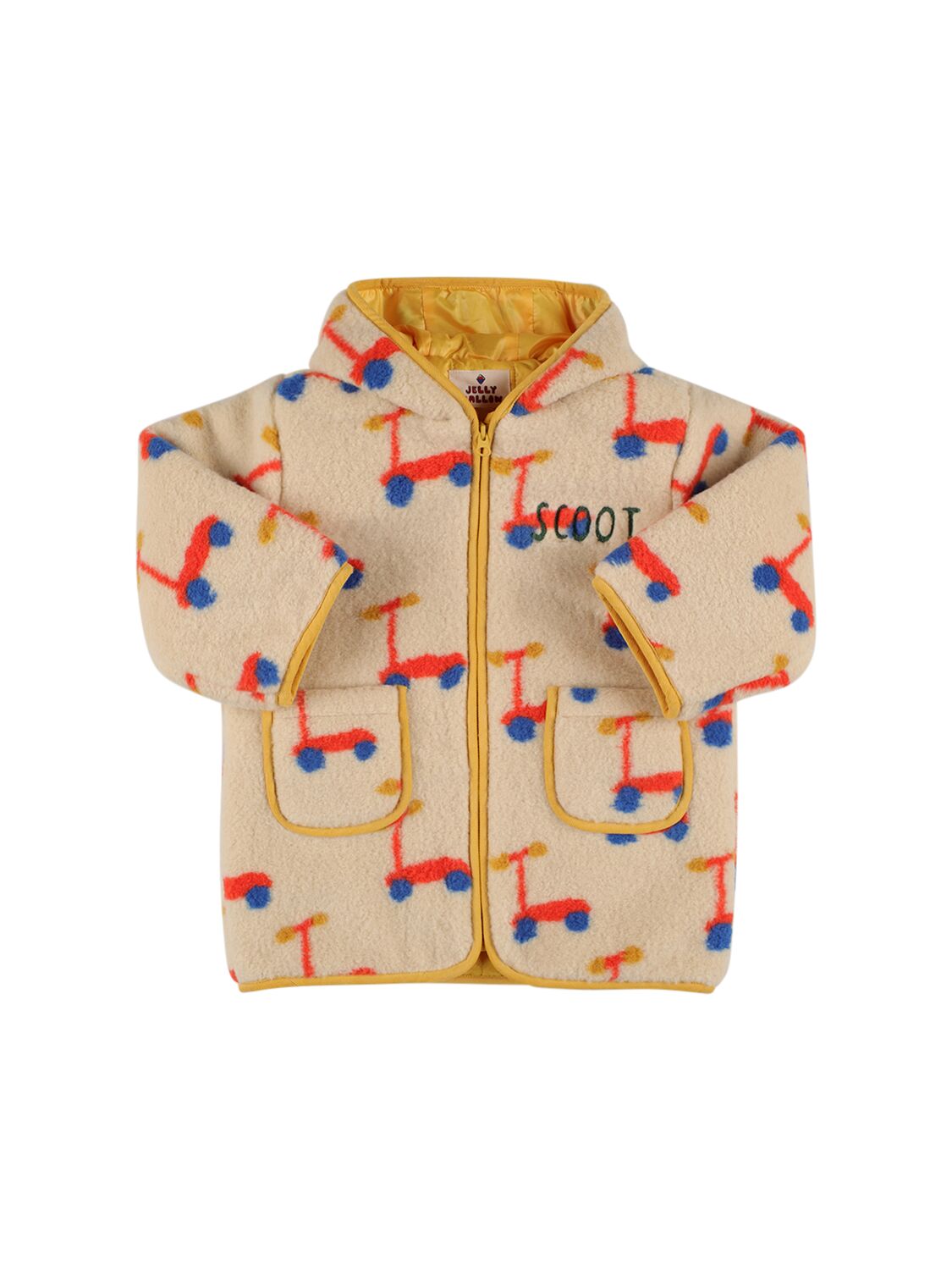 Jellymallow Kids' Printed Nylon Puffer Jacket In Multicolor