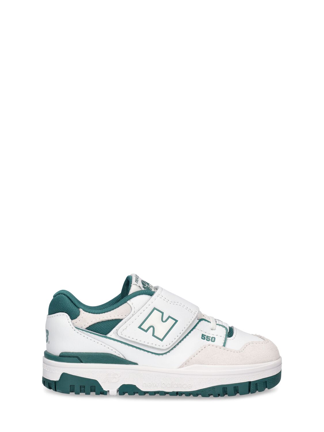 New Balance 550 Sneakers In White,green