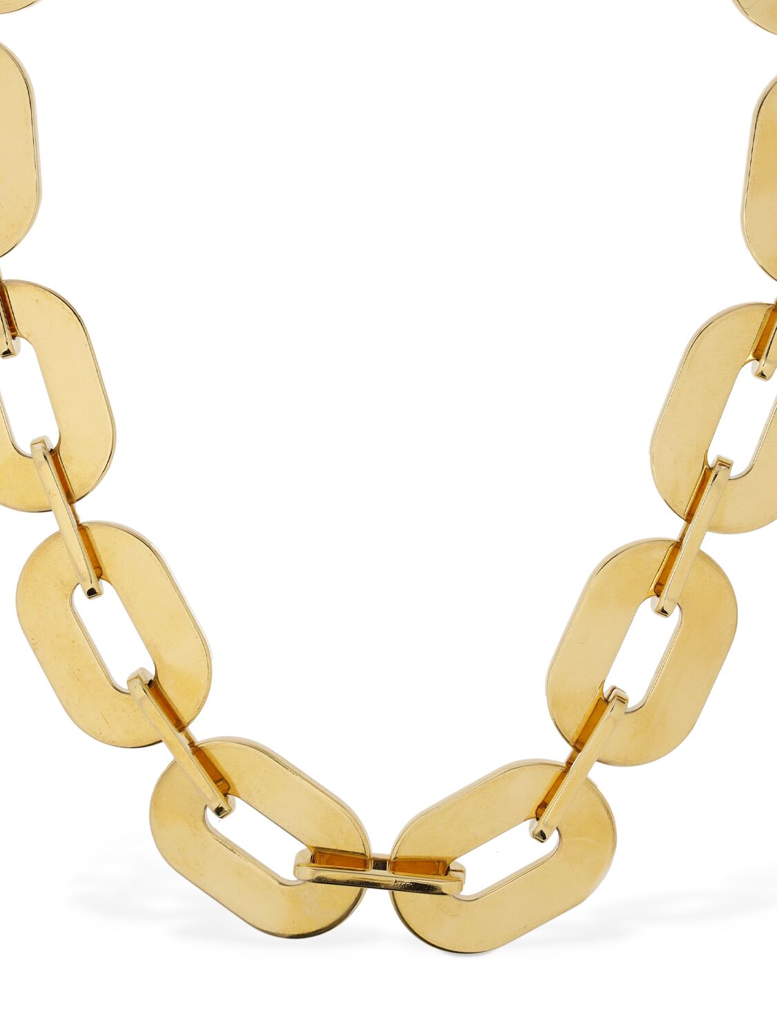 Shop Jil Sander Bw3 3 Chunky Chain Collar Necklace In Gold