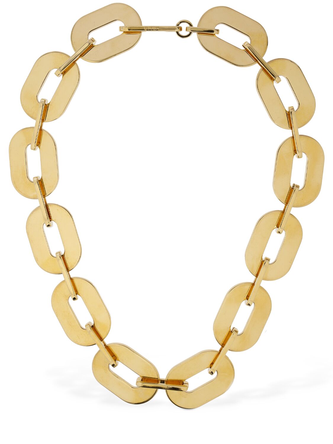Jil Sander Bw3 3 Chunky Chain Collar Necklace In Gold