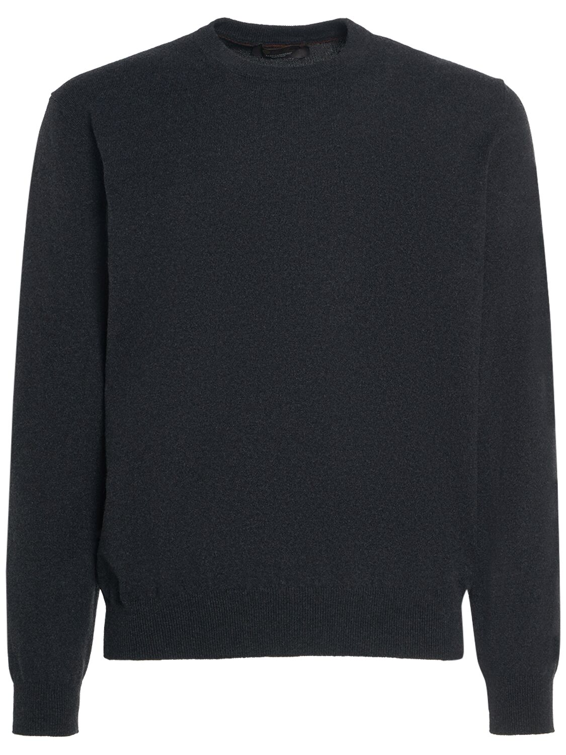 Loro Piana Classic Cashmere Crewneck Sweater In Black