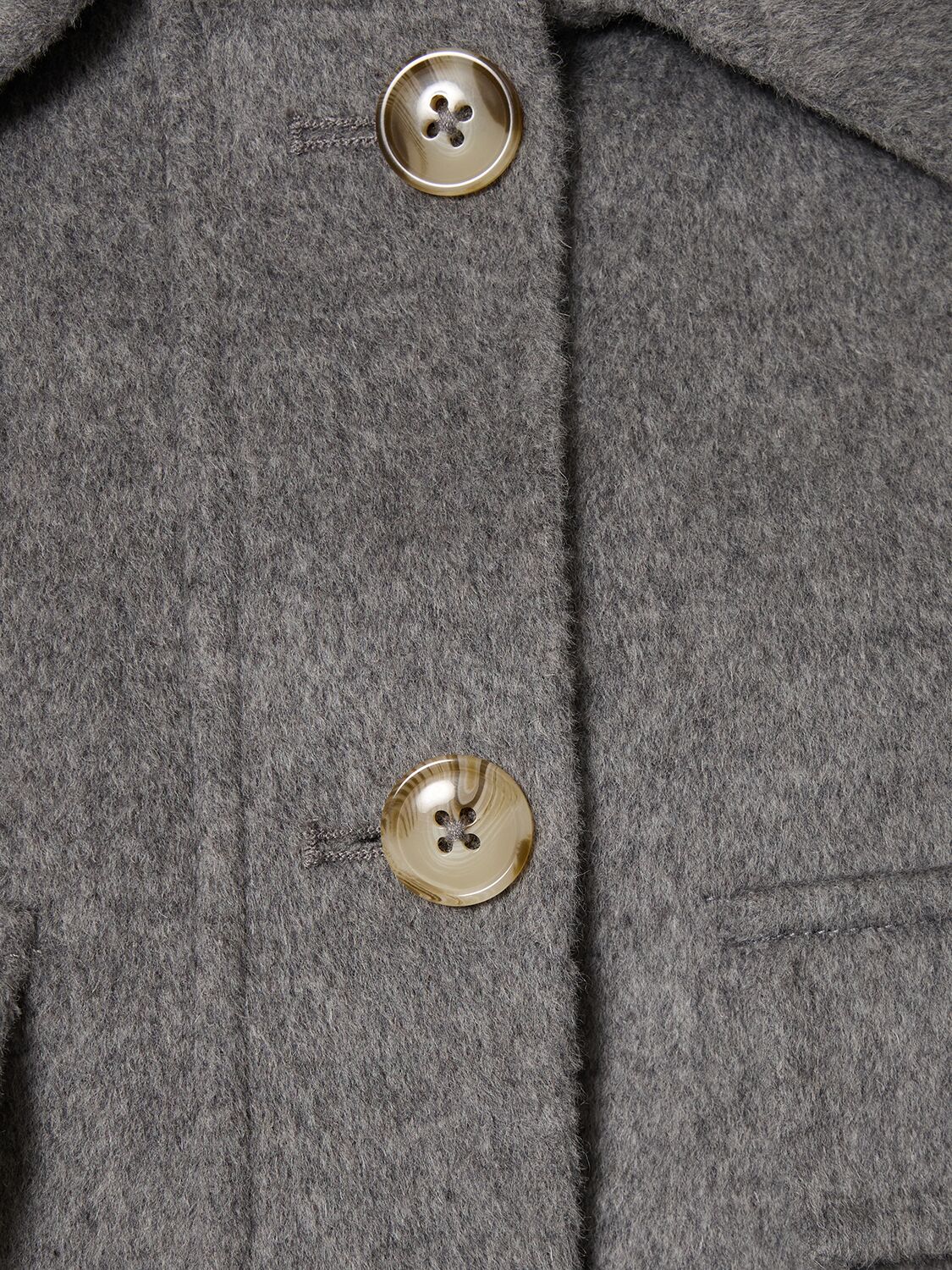 Shop Loulou Studio Cilla Wool & Cashmere Jacket In Grau