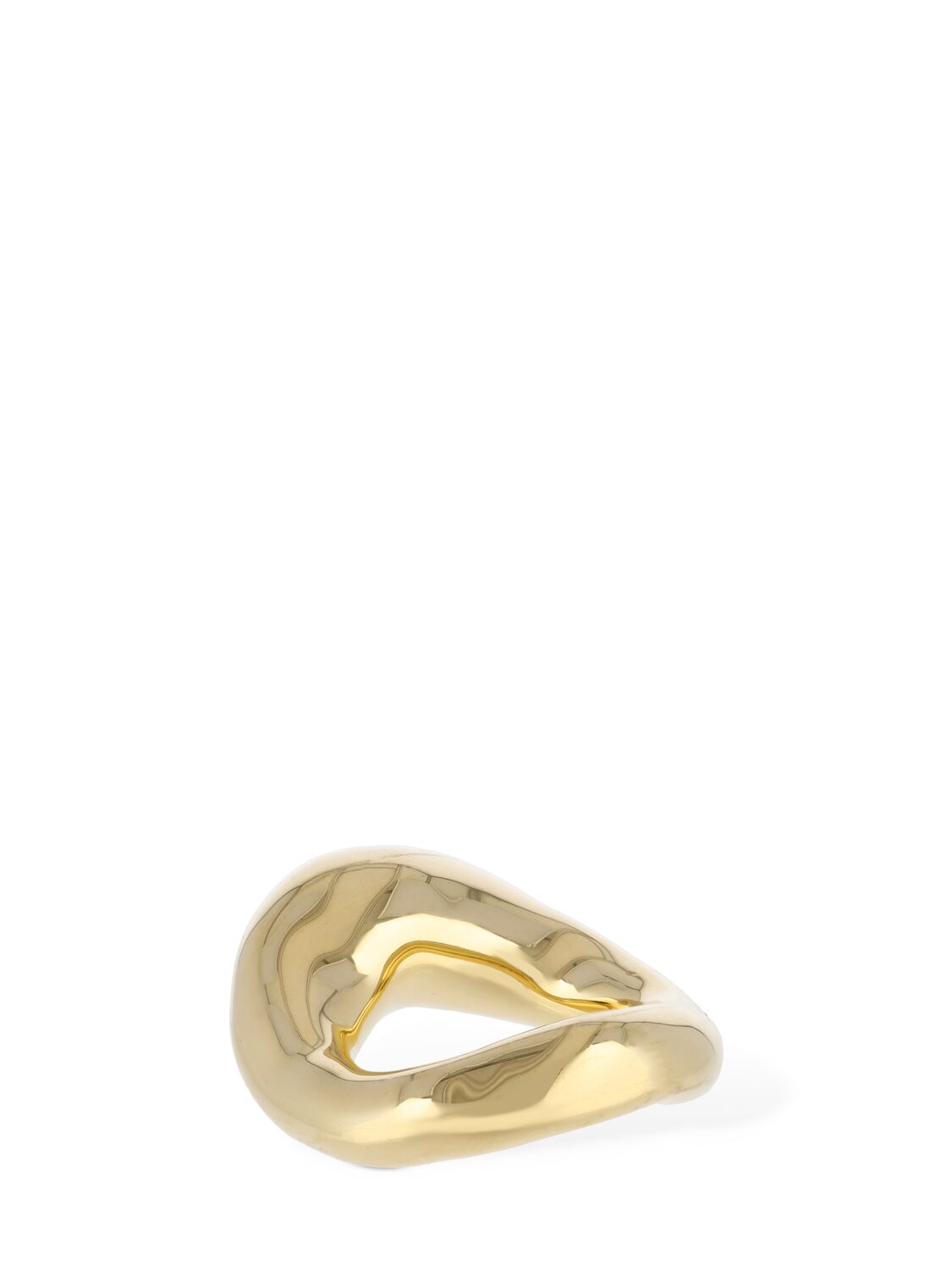Shop Jil Sander Bw5 1 Thick Ring In Gold