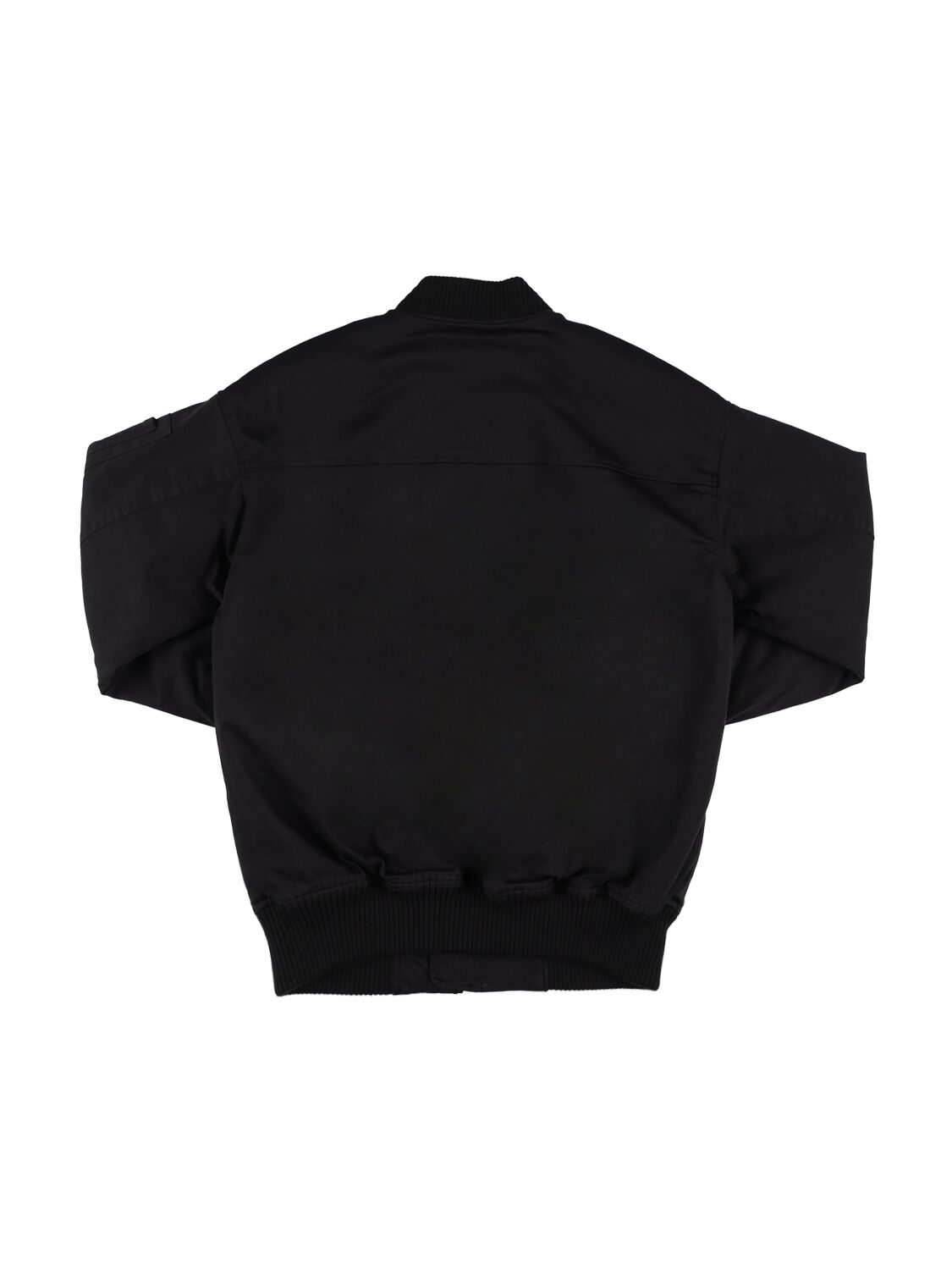 Shop Dsquared2 Cotton Gabardine Bomber Jacket In Black