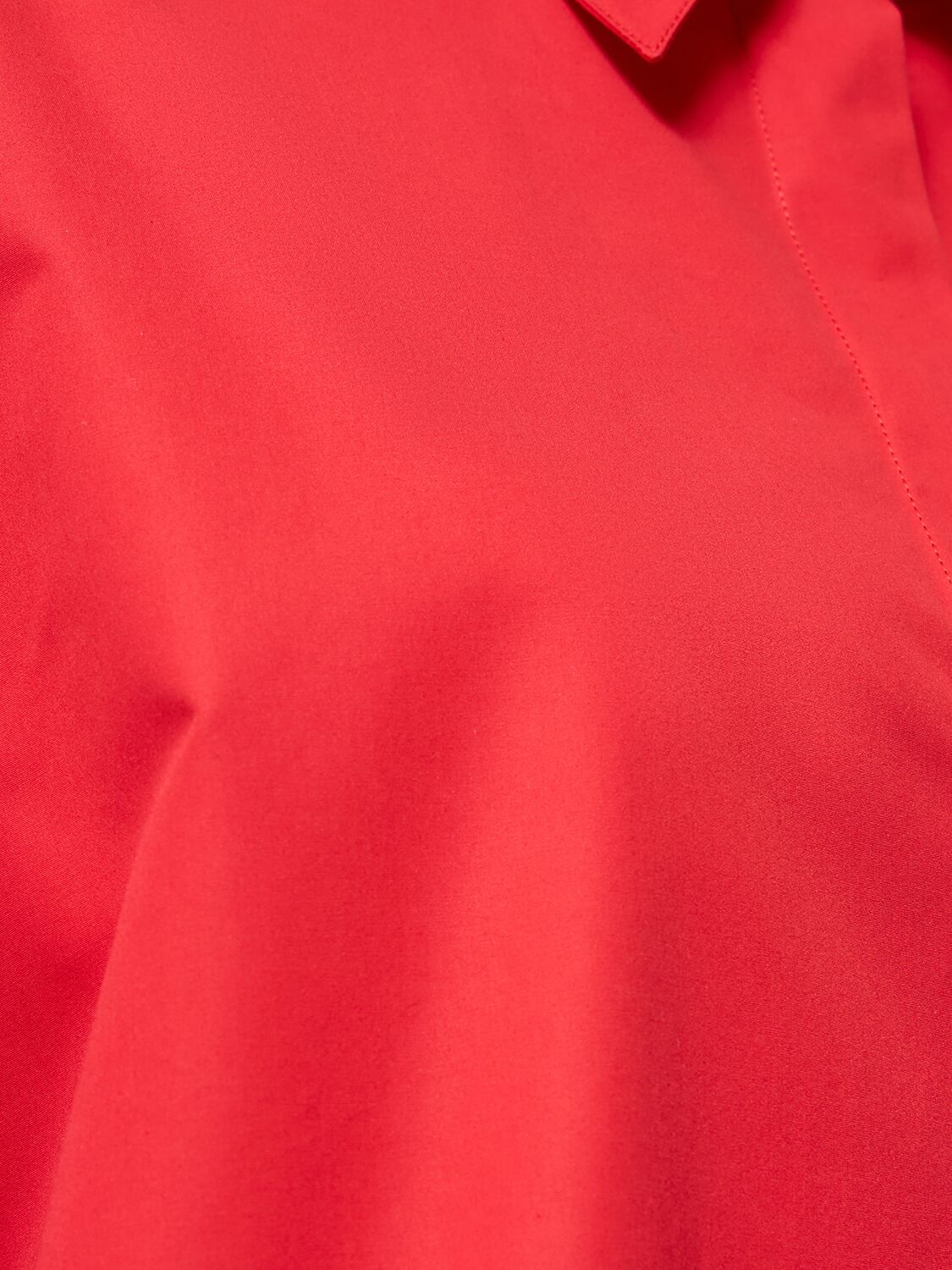 Shop Valentino Cotton Poplin Shirt In Red