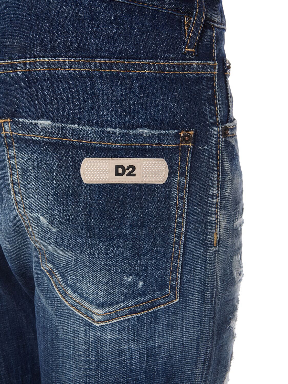 Shop Dsquared2 Cool Guy Fit Cotton Denim Jeans In Navy