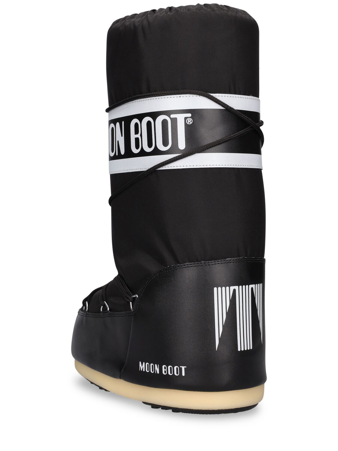 Shop Moon Boot Logo Waterproof Nylon S In Black