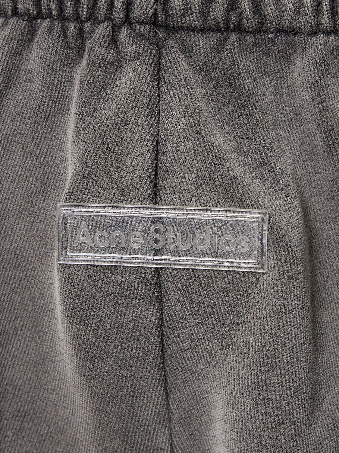 Shop Acne Studios Pale Vintage Cotton Sweatpants In Washed Black