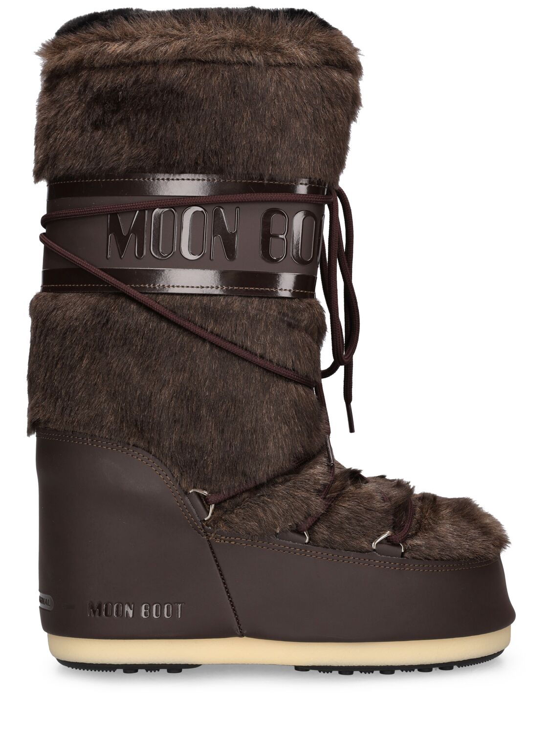 ICON BROWN FAUX-FUR BOOTS  Moon Boot® Official Store