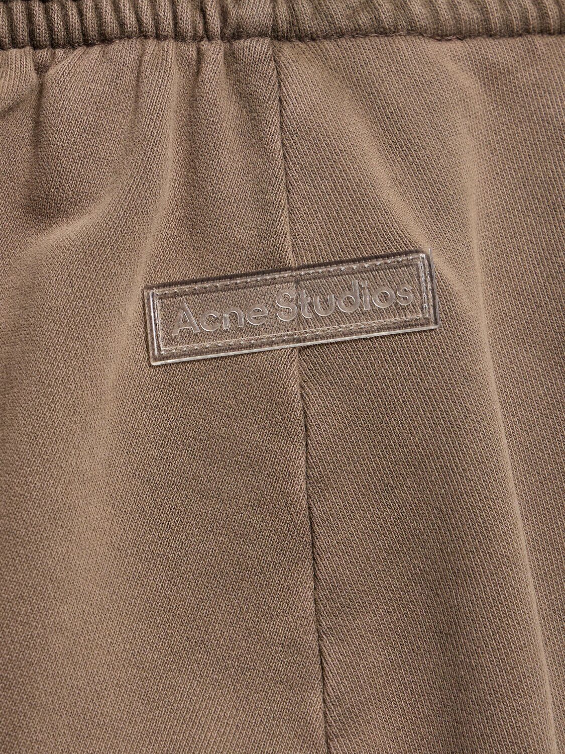 Shop Acne Studios Pale Vintage Cotton Sweatpants In Dark Brown