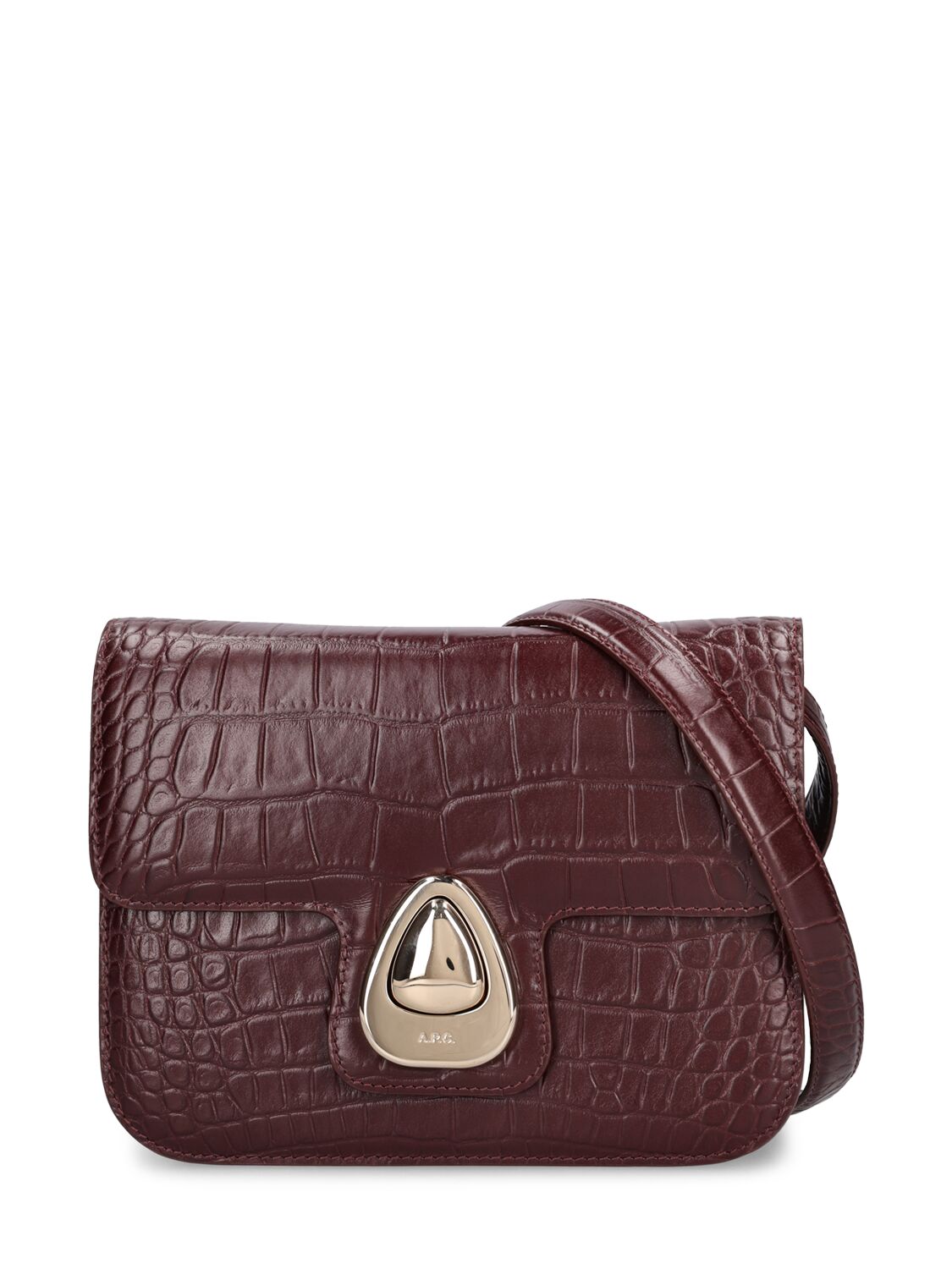 Image of Small Astra Croc Embossed Leather Bag