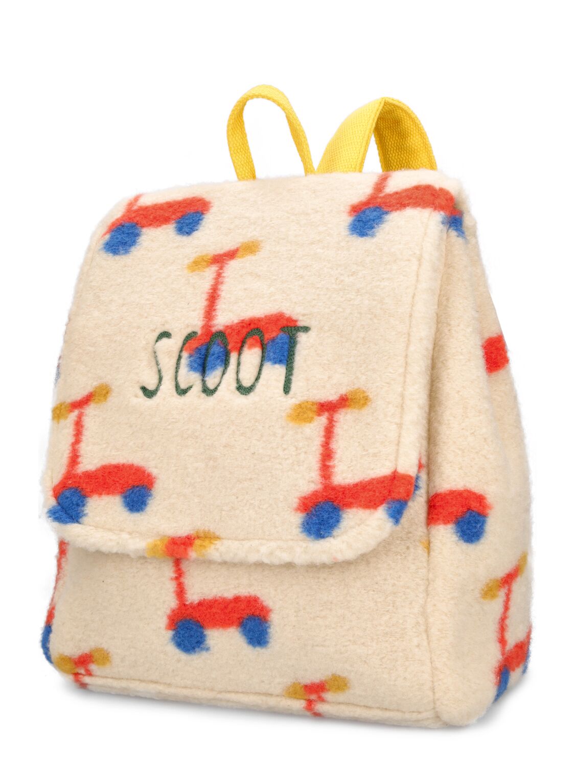 Shop Jellymallow Printed Nylon Backpack In Beige