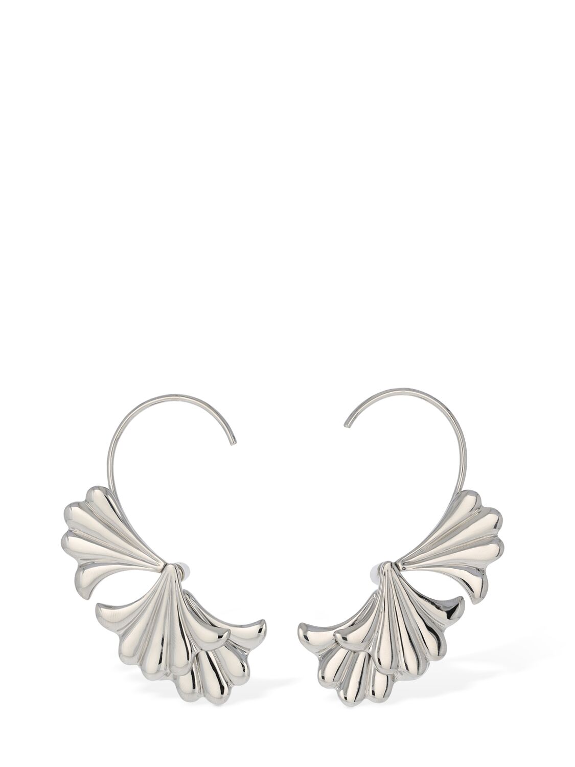 Paco Rabanne Flower Ear Jacket Earrings In Silver